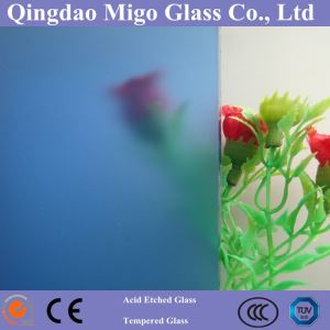 Thủy tinh màu xanh khắc axit