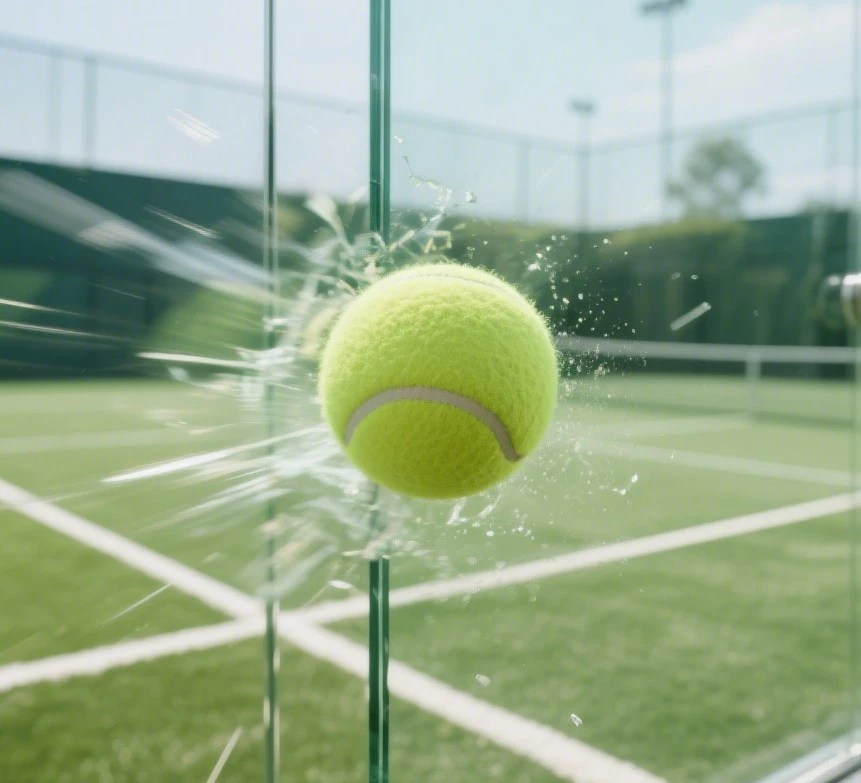 Tempered glass for sports court Tempered glass for sports court