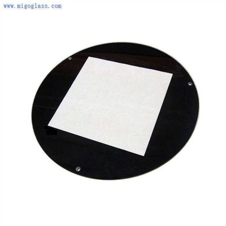 Round Glass lamp shade with square windowing