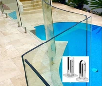 Kính cường lực cho hàng rào bể bơi