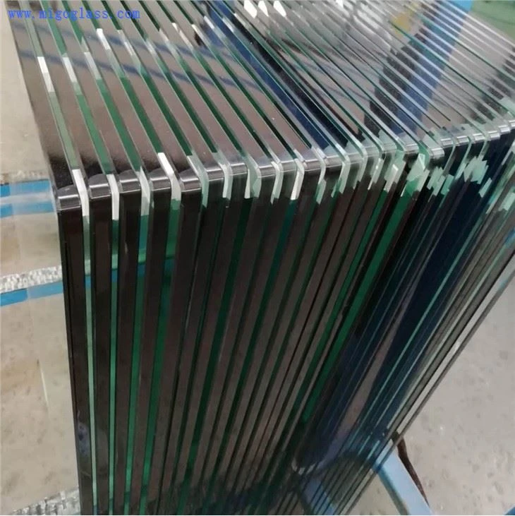 12mm round corner glass raling
