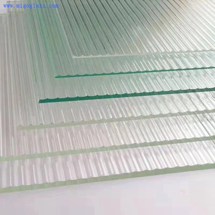 Flute Textured Glass
