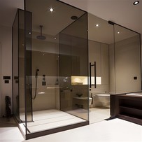 Cửa kính tắm màu